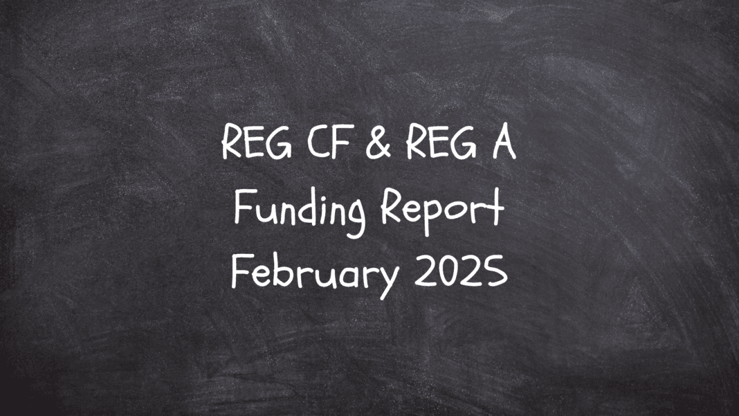 REG CF & REG A Funding Report