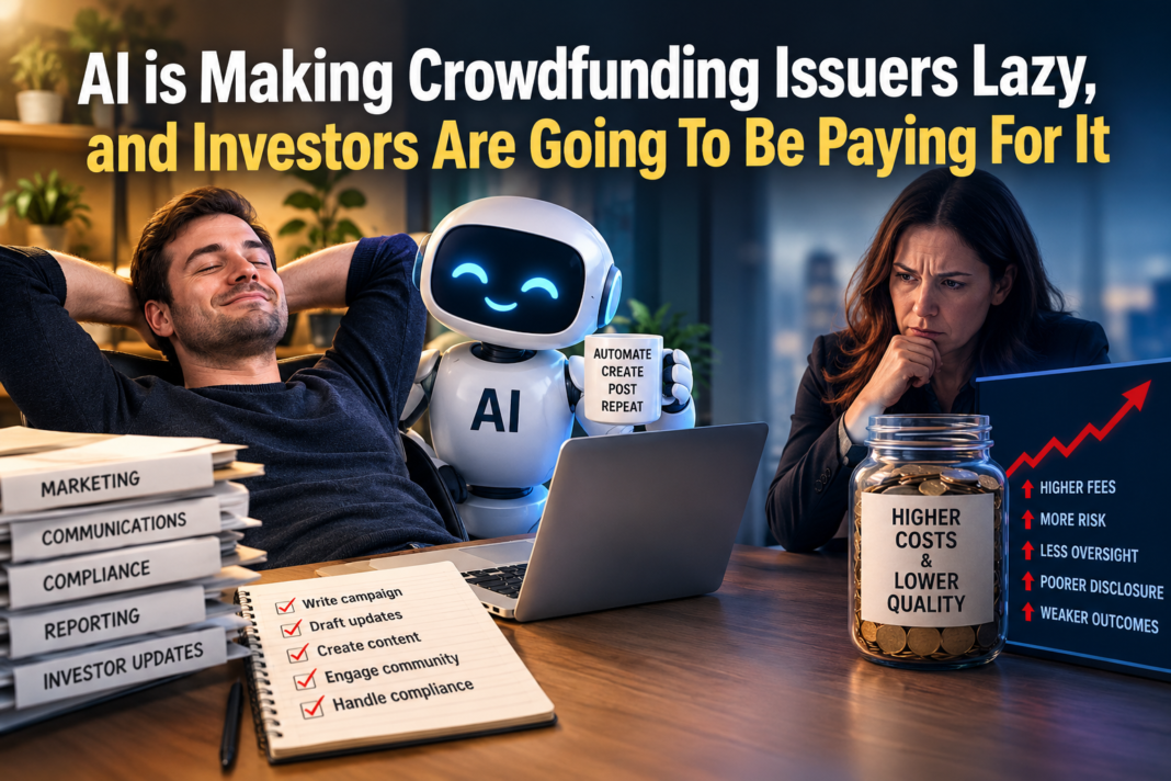 ai is making crowdfunding issuers lazy